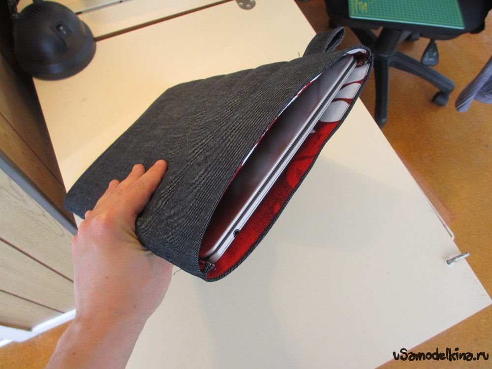 Как сделать чехол-сумку для ноутбука