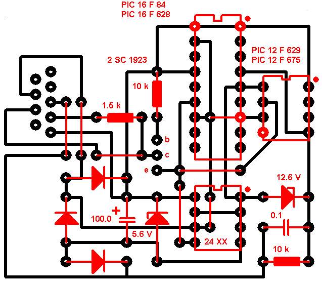 Схема программатора для pic контроллеров через usb