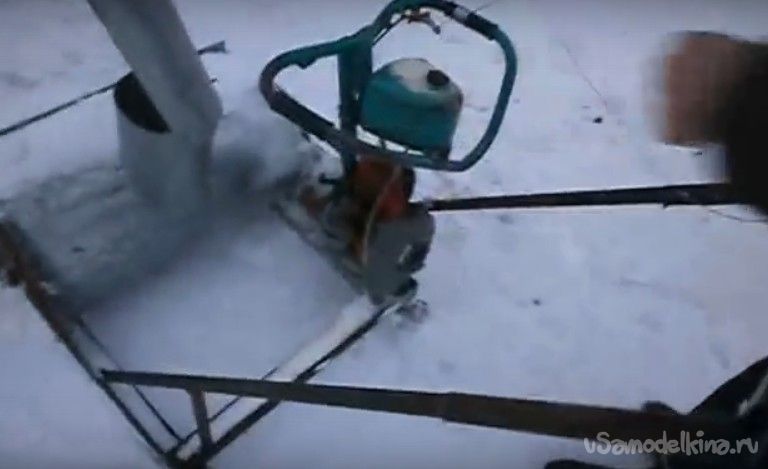 Выбор бензопилы для самодельного снегоуборщика