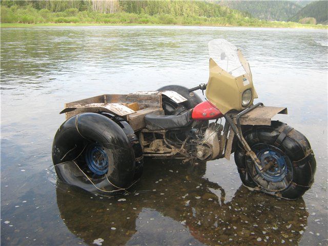 Как сделать болотоход из мотоцикла
