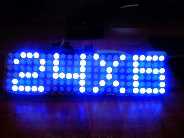 Светодиодная матрица 24х6 на Arduino