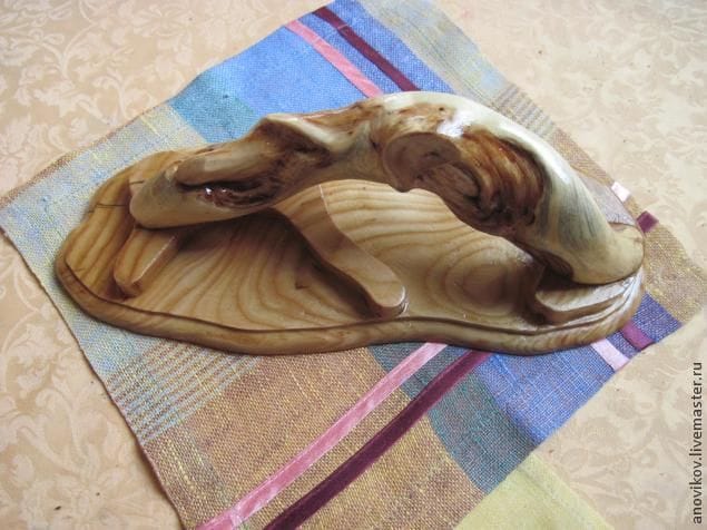 Ручка для двери из дерева