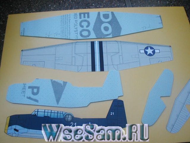 Собираем летающую модель плосколета P40-Warhawk