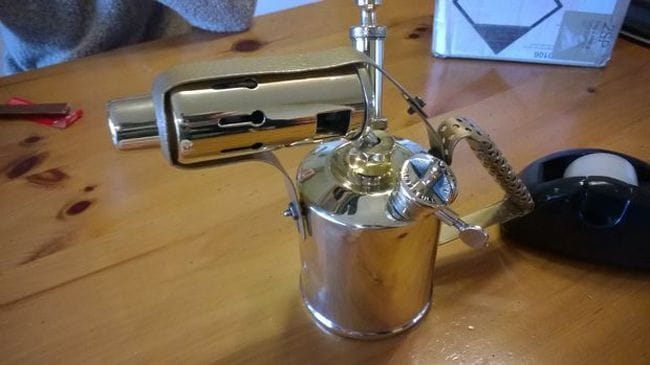 Светильник из паяльной лампы
