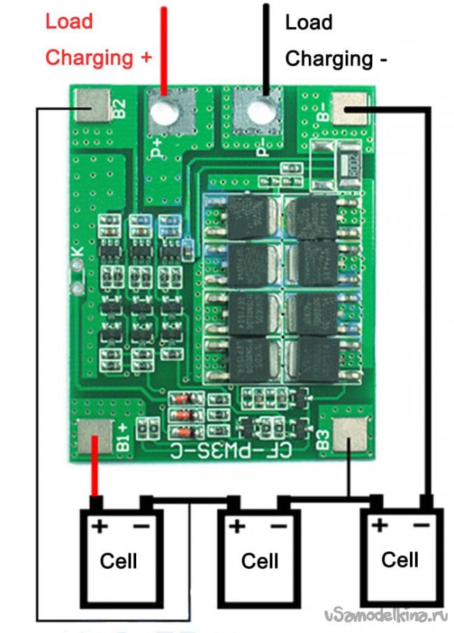 Схема балансира для li ion аккумуляторов 18650