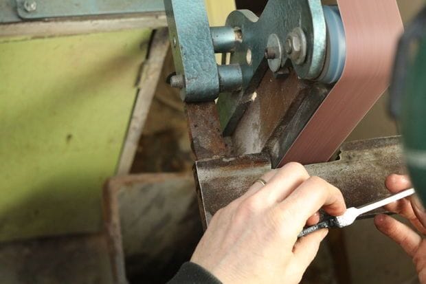 Как выковать нож из цепи