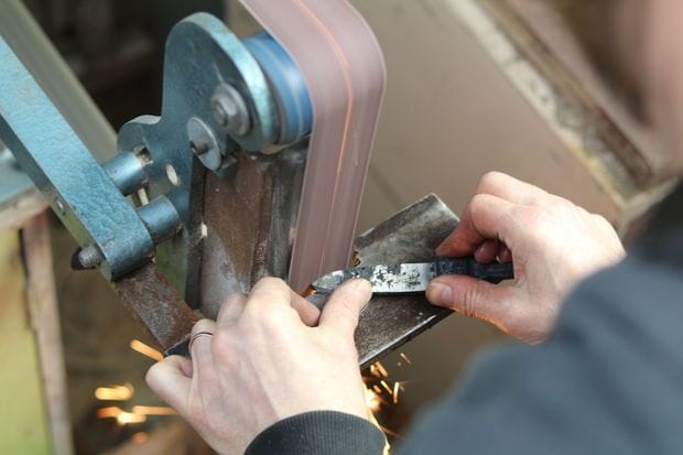 Как выковать нож из цепи