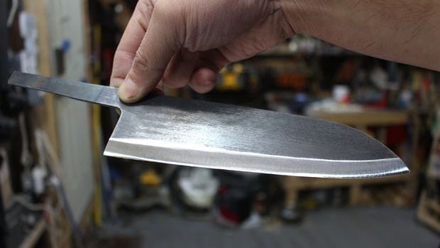 Заточка 5. Как сделать кухонный нож своими руками. Из чего сделать кухонный нож.