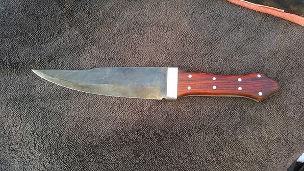 Изготавливаем прочный нож из рессоры (нож Боуи)