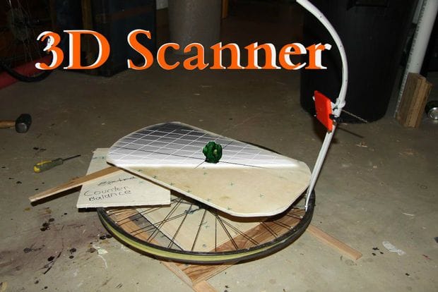 3D-сканер из смартфона и велосипедного колеса