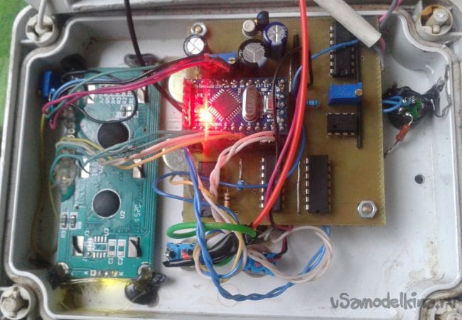 Metal detector on Arduino Pro Mini
