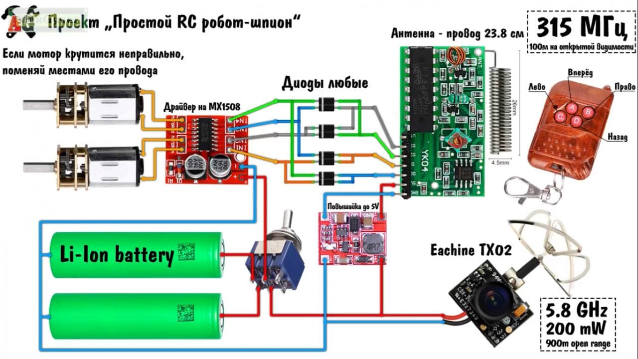 Принципиальная схема mx1508