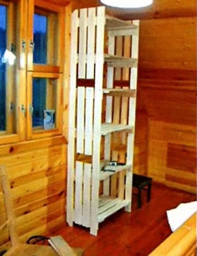 заполнение боковых стенок стеллажа