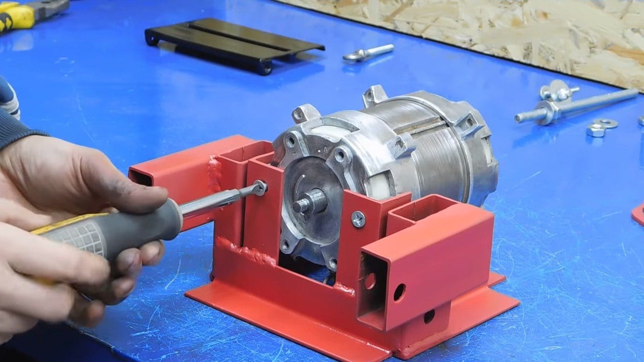 шлифовальный станок из двигателя от стиральной машины