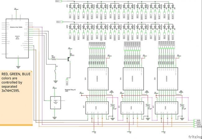 High density neopixel 8 светодиодов схема подключения - 85 фото