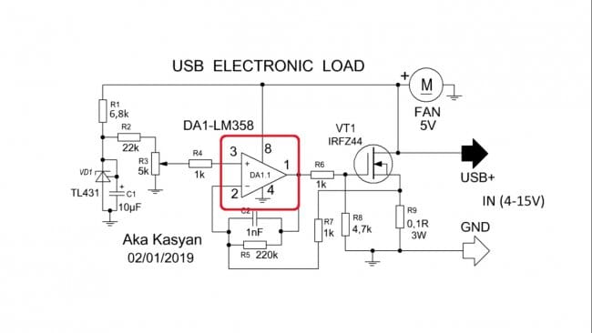 Электронная нагрузка своими руками схема от старичка