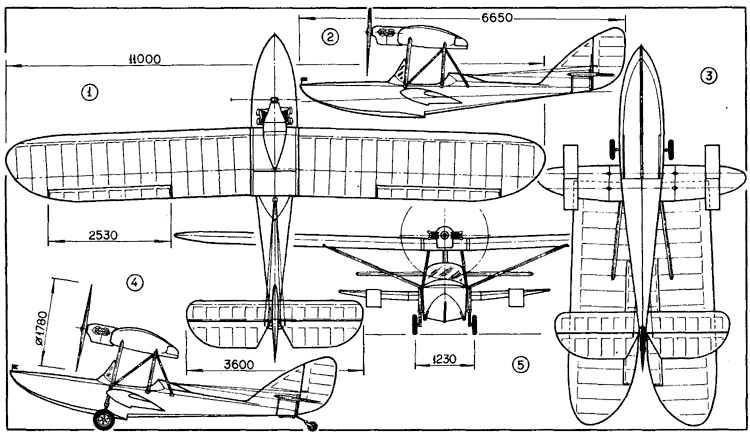 Гидросамолет ш 2 чертежи