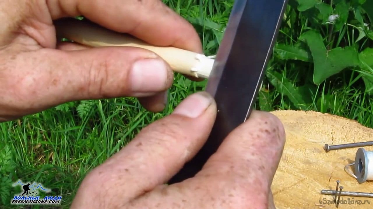 Изготовление стрел для лука в лесу без станков и оборудования
