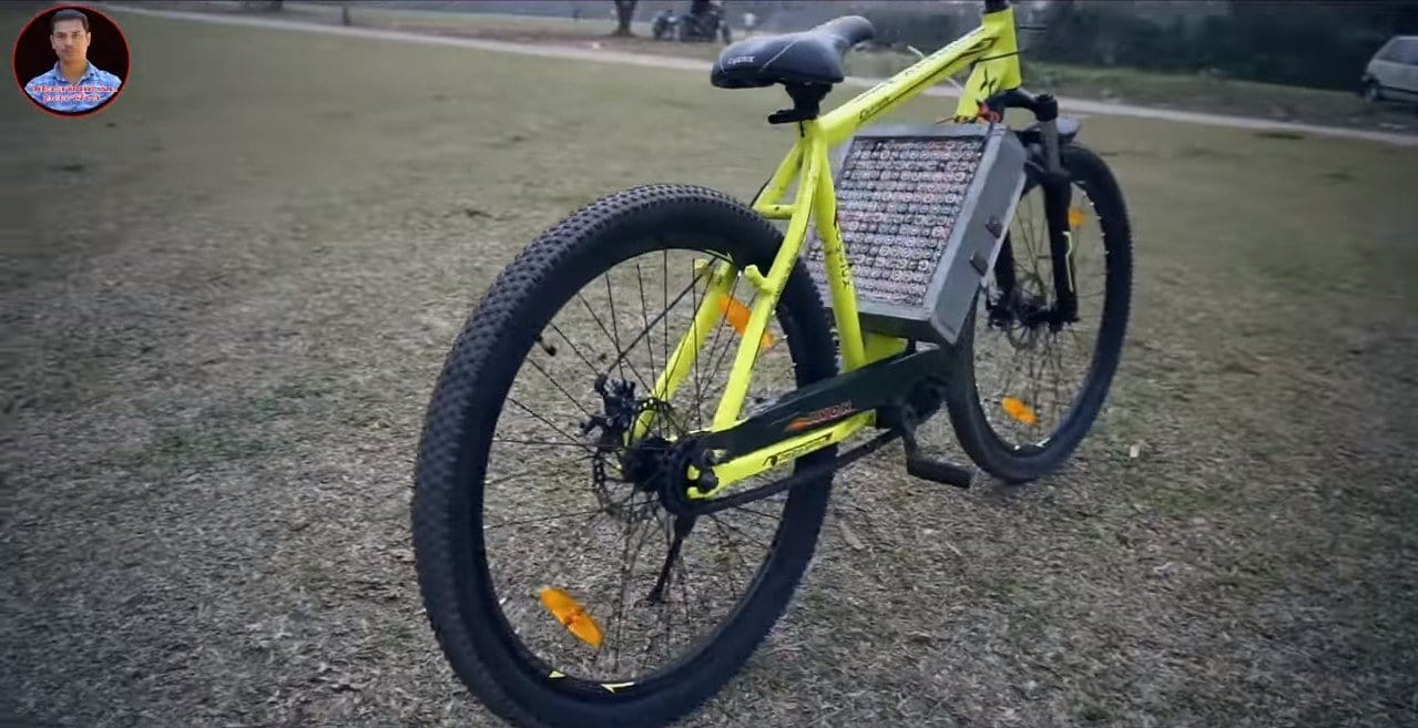 Велосипед с электродвигателем на 48В/750 Ватт (55 км/ч)