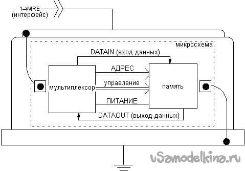 Схема ключа touch memory