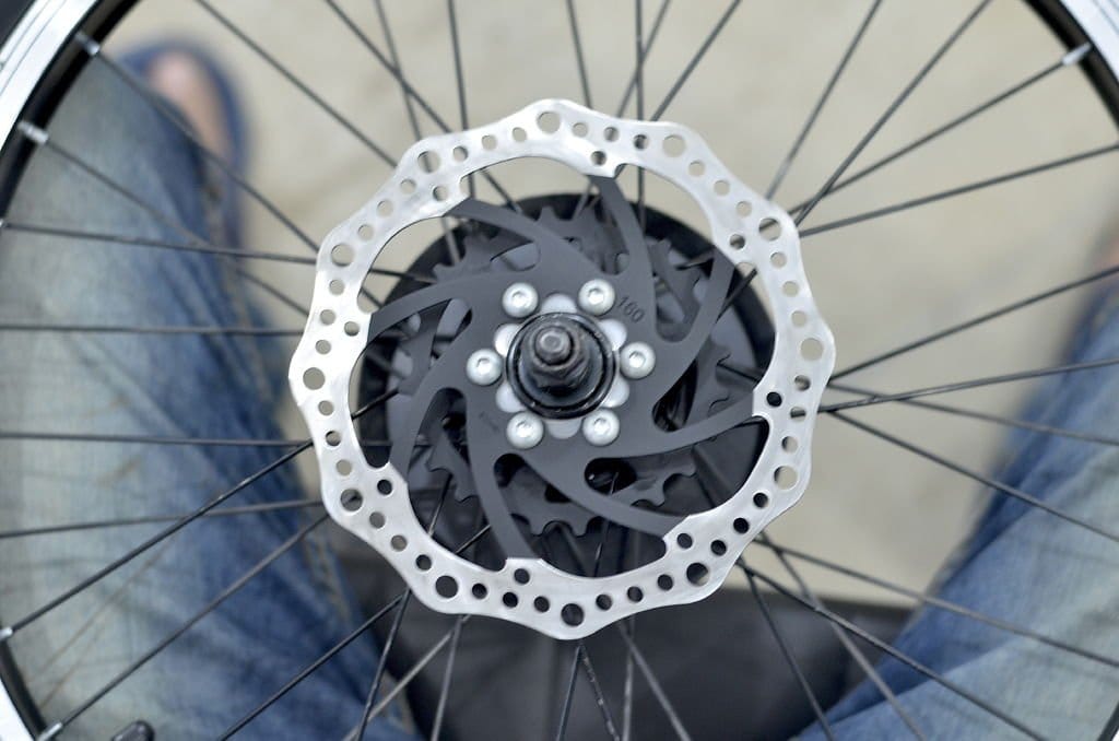 Установка на велосипед электродвигателя от раздвижных дверей