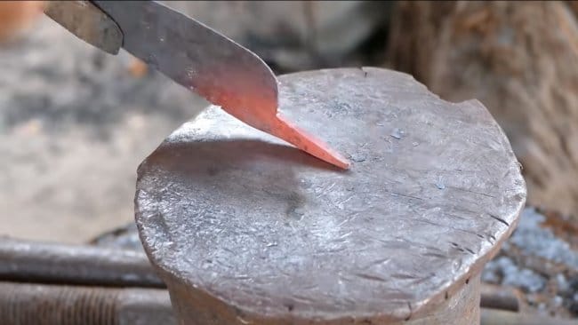 Нож из звездочки от мопеда