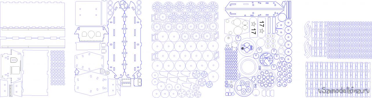 Как сделать танк из дерева чертеж