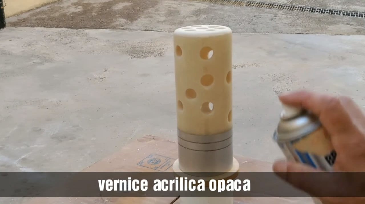 Светильник из эпоксидки и алюминия