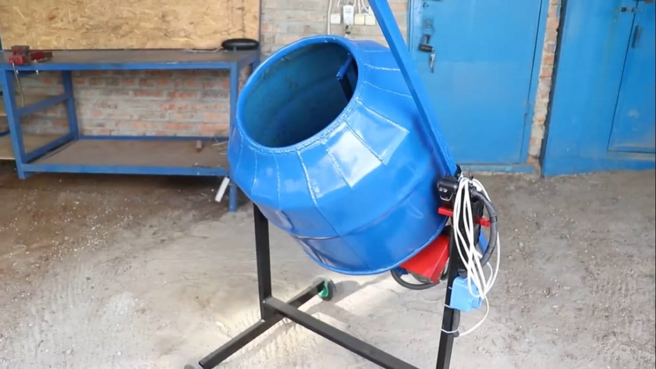 Самодельная бетономешалка своими руками: из бочки, стиральной машины
