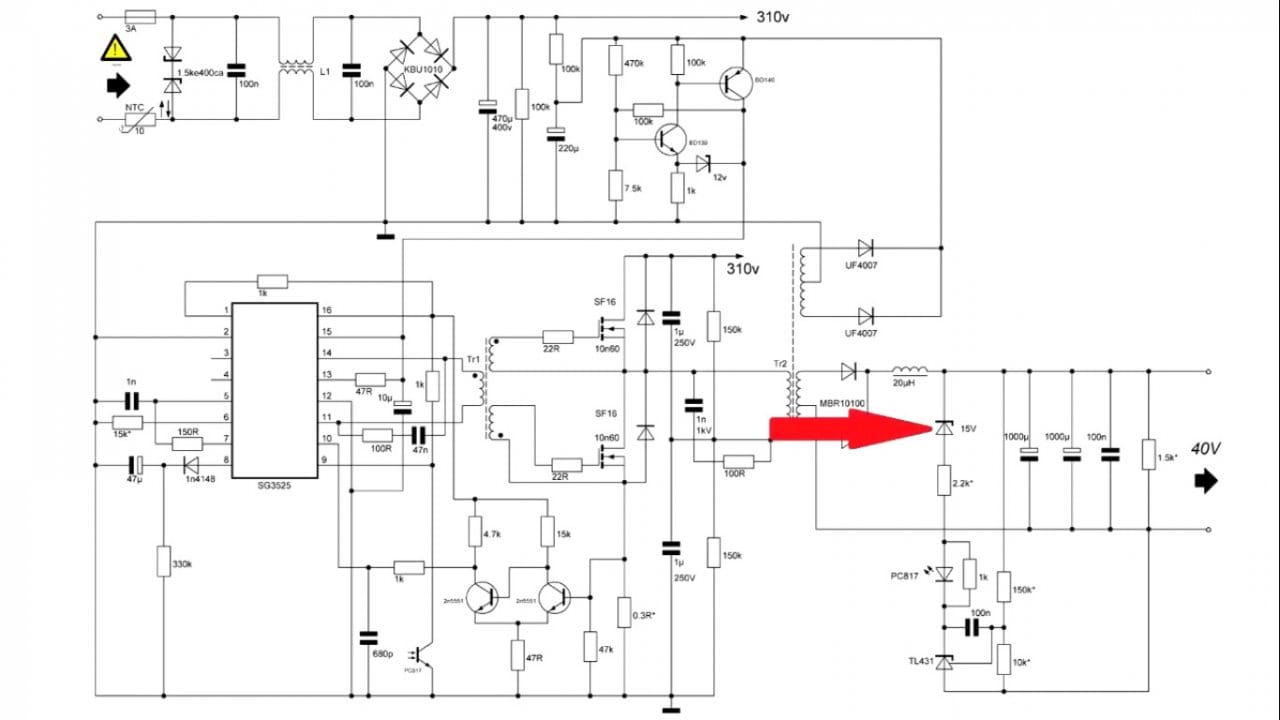 Sg3525 lm358 схема