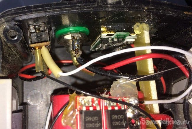 батарейный блок изнутри