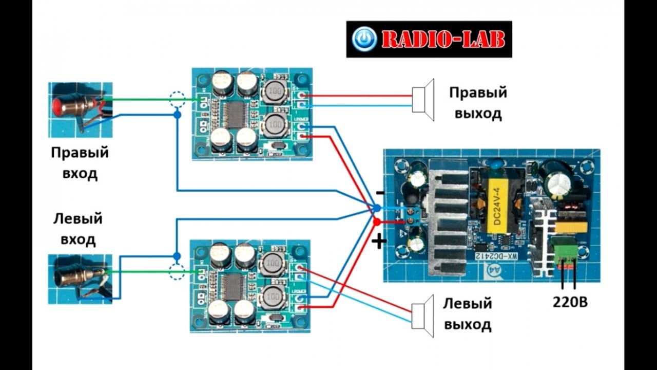 Tpa3116d2 мостовое включение схема