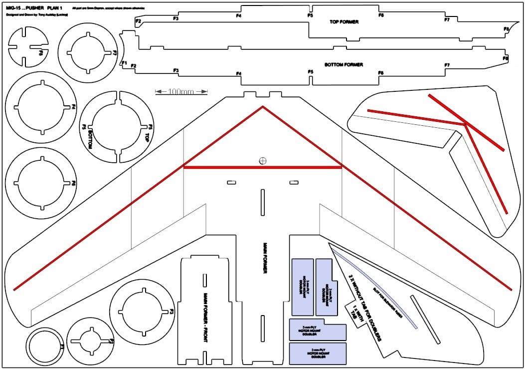 Чертежи самолетов для 3d принтера - 88 фото