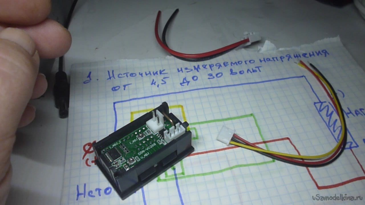 Подключение вольтамперметра DSN-VC288 100 вольт 10 ампер. Все просто