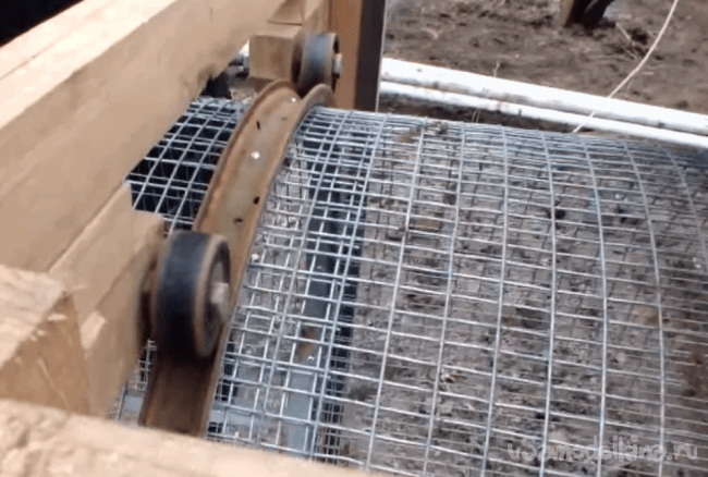 Автоматическое просеивание песка